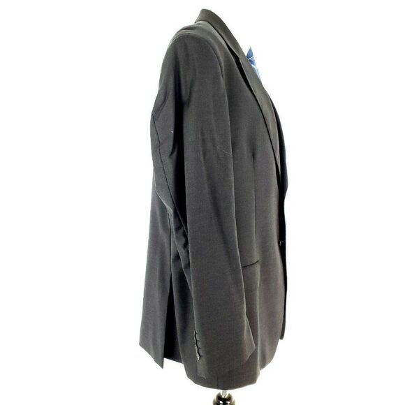 Pronto Uomo Super 120s Wool 2 Button‎ Blazer 44L Gray Italy Sport Coat - Picture 7 of 12